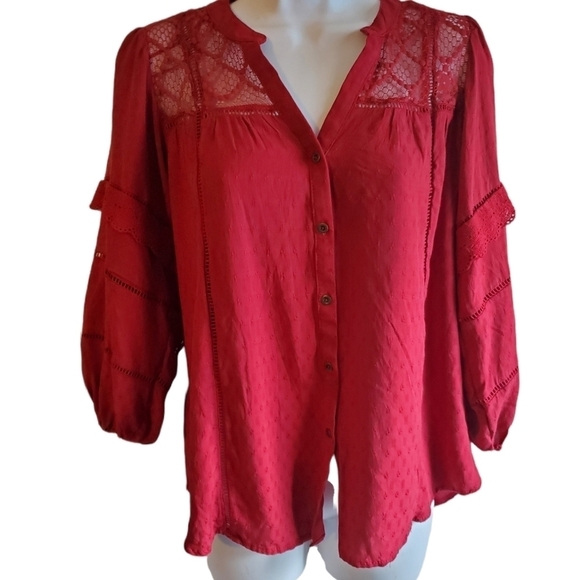 Knox Rose Eyelet Blouse - Picture 1 of 13